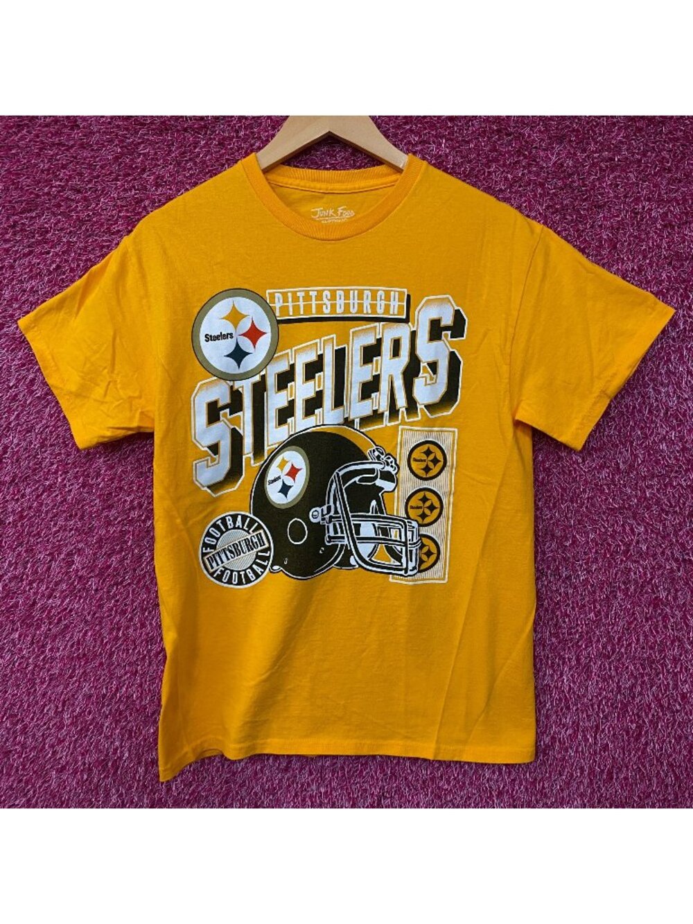 Junk Food Pittsburgh Steelers Checkdown Flea Market T-Shirt Small